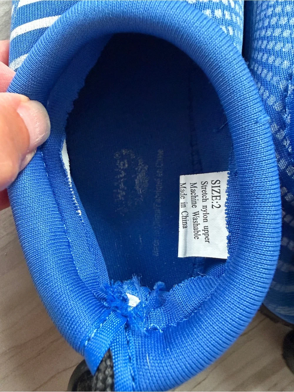 Kids Blue Slip-On Water Shoes with Grippy Sole
